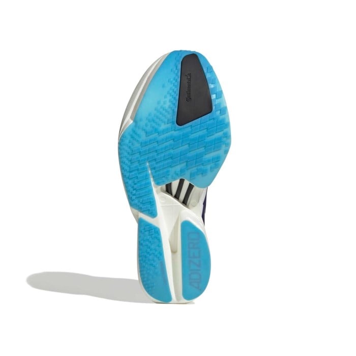 adidas Adizero Adios Pro 4 - Womens Racing Shoes - Core White/Collegiate Purple/Blue Burst