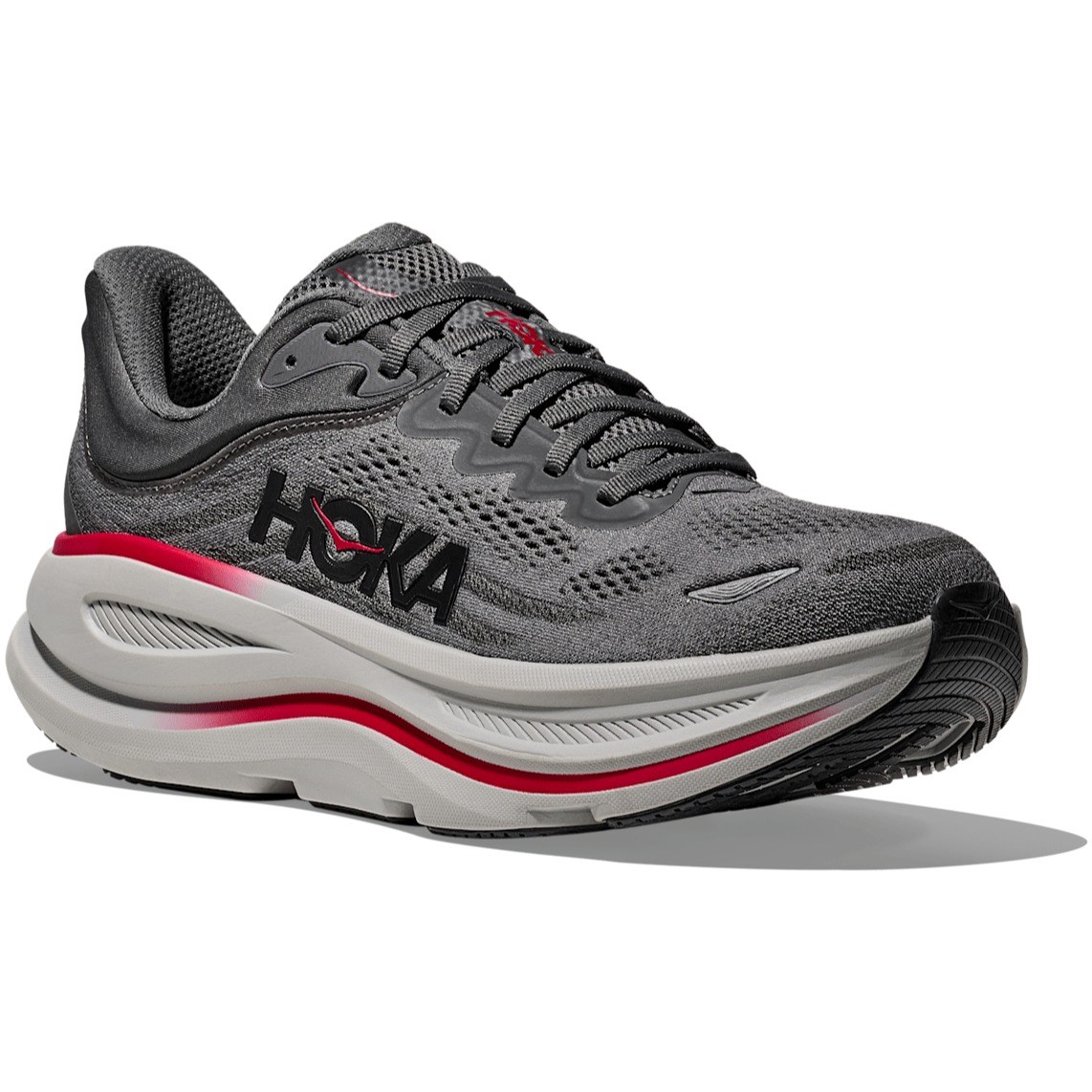 Hoka Bondi 9 - Mens Running Shoes - Satellite Grey/Outer Orbit