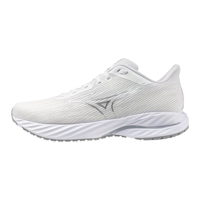 Mizuno Wave Inspire 21 - Mens Running Shoes - White/Silver/Harbour Mist