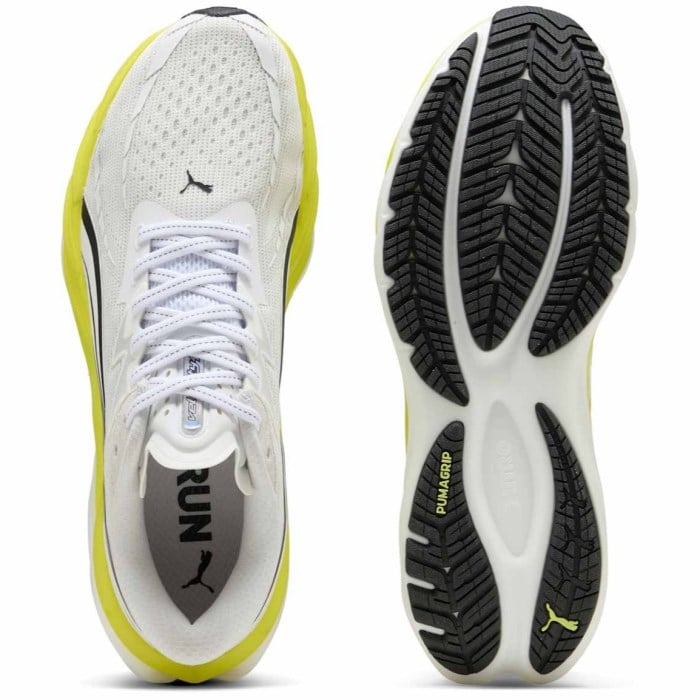 Puma Velocity Nitro 4 - Mens Running Shoes - Puma White/Lux Lime
