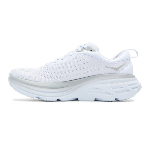 Hoka Bondi 8 - Womens Running Shoes - Triple White