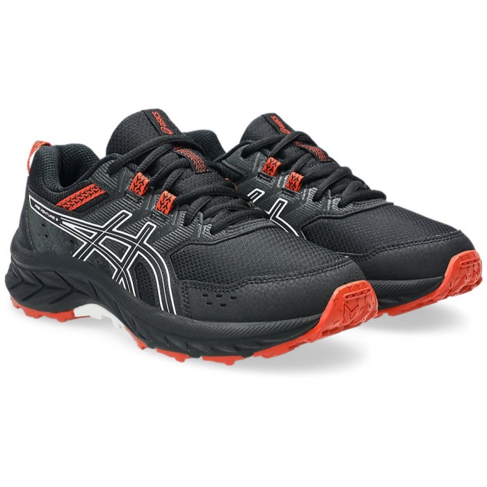 Asics Gel Venture 9 GS - Kids Trail Running Shoes - Black/White