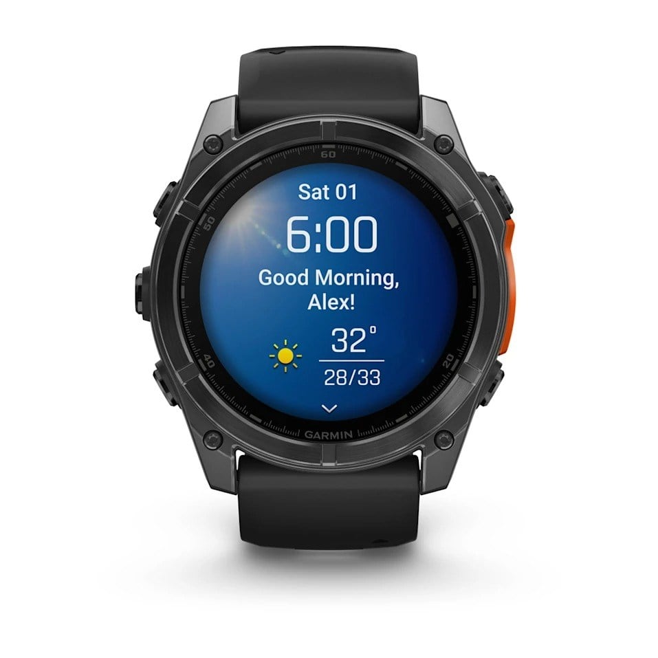 Garmin Fenix 8 51mm AMOLED Premium Multisport Watch - Slate Grey/Black Silicone Band - image 2