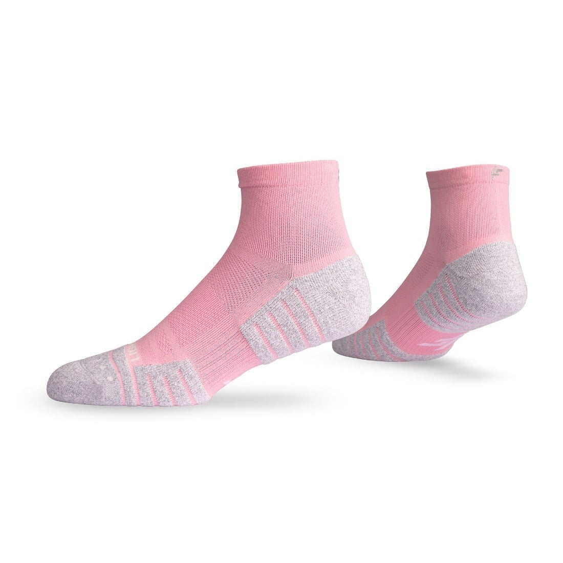 Lightfeet Performance Unisex Quarter Length Socks - Soft Pink