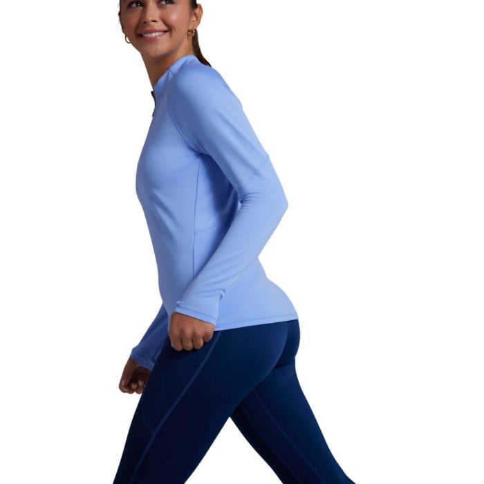 No Timid Souls AIRWARP Womens 1/4 Zip - California Sky