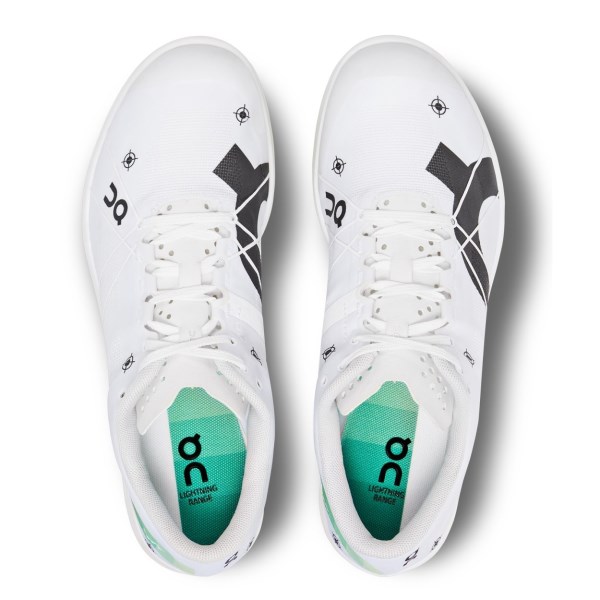 On CloudSpike 1500m - Mens Mid Distance Track Running Spikes - Undyed White/Mint