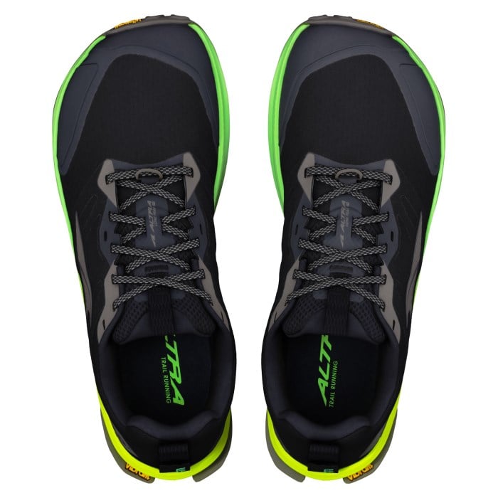 Altra Lone Peak 9+ - Mens Trail Running Shoes - Black Dark Gull Gray/Green Gecko - image 5
