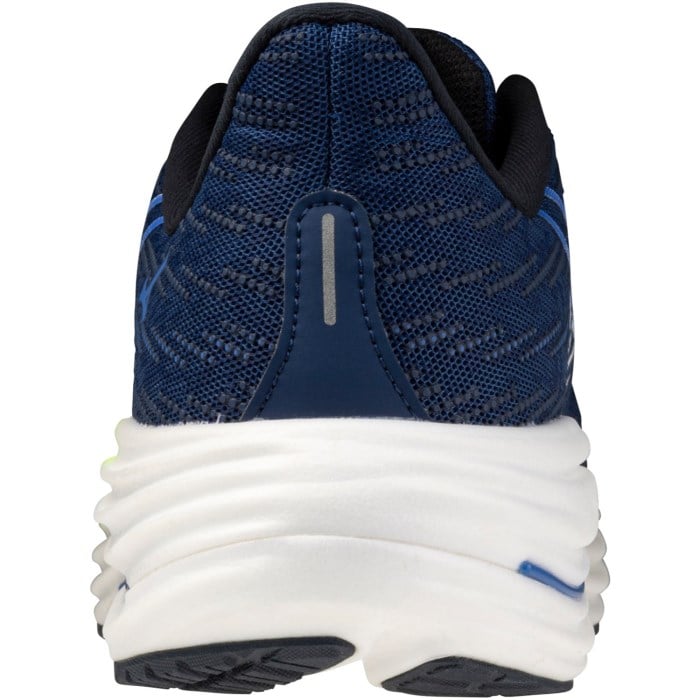 Mizuno Wave Rider 29 - Mens Running Shoes - Estate Blue/White/Lightning Yellow