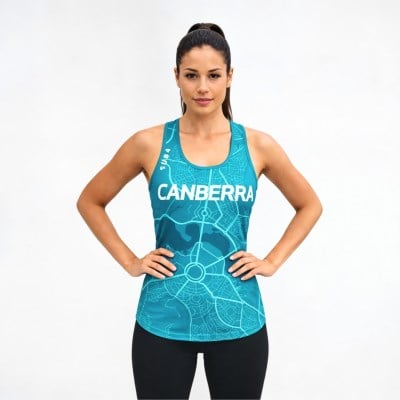 SUB4 Running Singlet DryLyte Womens Canberra