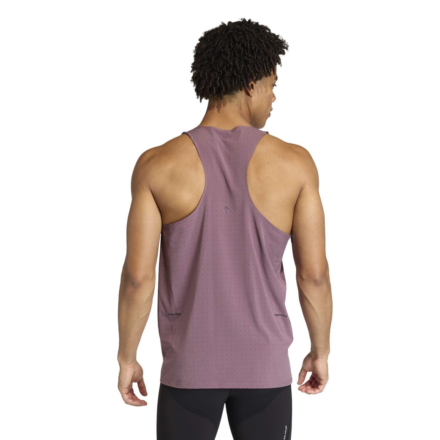 adidas ADI365 H.Koumori Mens Running Singlet - Shadow Fig