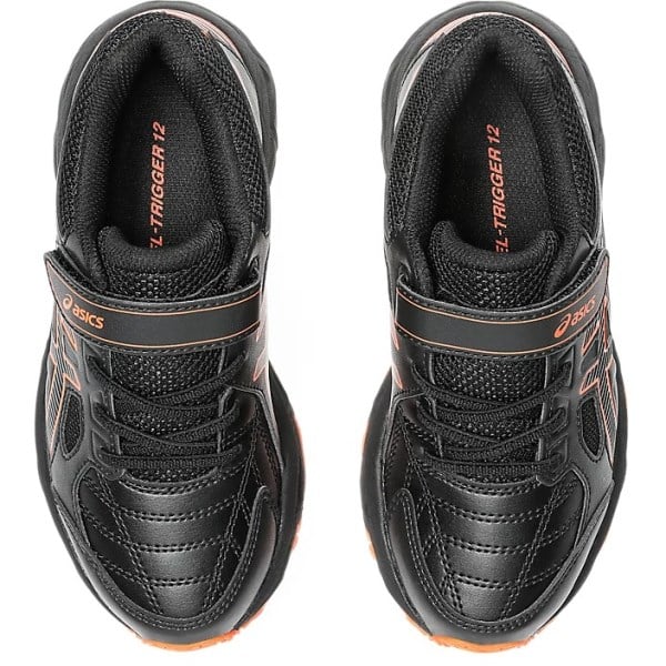 Asics Gel Trigger 12 TX PS - Kids Cross Training Shoes - Black/Nova Orange