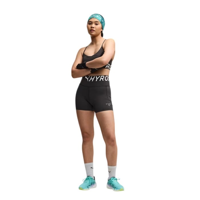 Puma x Hyrox PWRMode Womens 4 Inch Short Tights - Puma Black - image 4