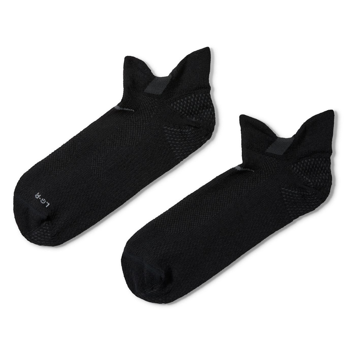 Nike Lightweight No Show Unisex Running Socks - Black/Dark Smoke Grey/Smoke Grey - image 2