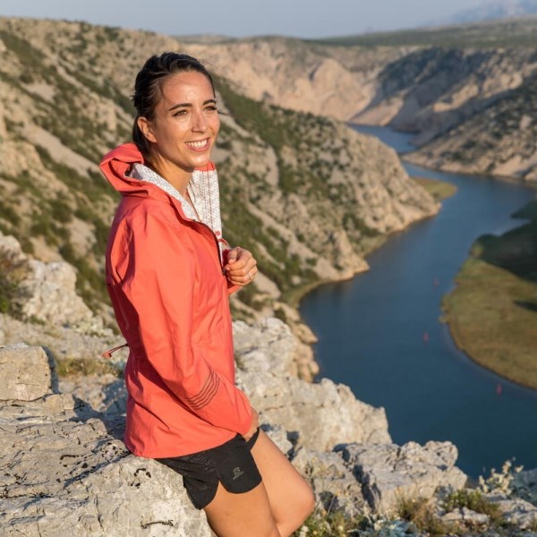 Salomon Lightning Waterproof Womens Trail Running Jacket - Cayenne