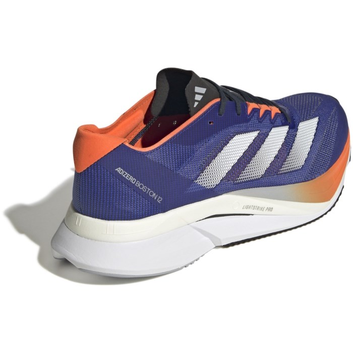 adidas Adizero Boston 12 - Mens Running Shoes - Lucid Blue/Cloud White/Impact Orange