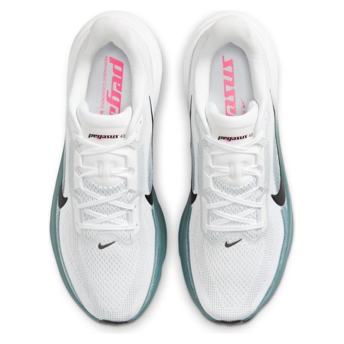 Nike Pegasus 42 - Mens Running Shoes - White/Black/Mineral Slate/Hyper Pink - image 3