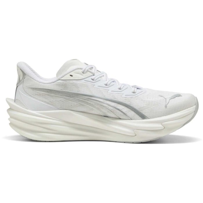 Puma Deviate Nitro 4 - Mens Running Shoes - Puma White/Feather Gray