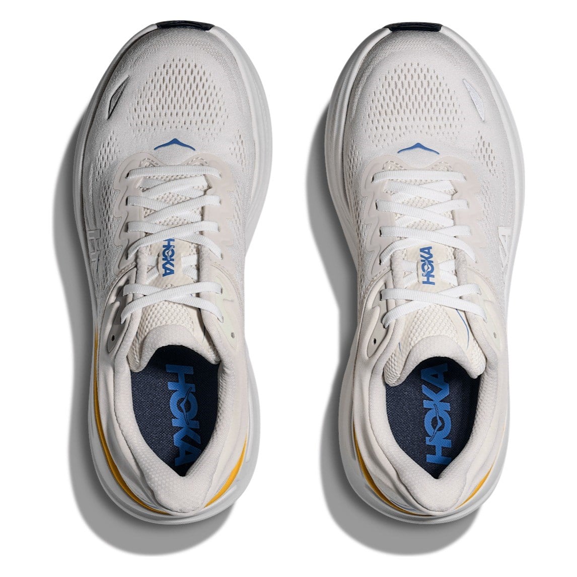 Hoka Bondi 9 - Mens Running Shoes - White/Grout - image 3