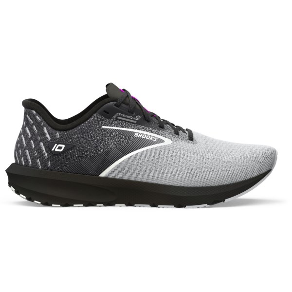Brooks Launch 10 - Mens Running Shoes - Black/Blackened Pearl/White