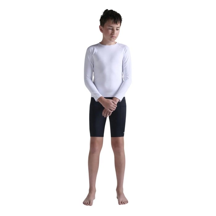 2XU Youth Core Compression Long Sleeve - White/White