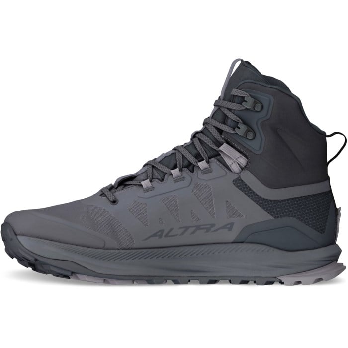Altra Lone Peak 9 Mid Waterproof - Mens Hiking Shoes - Black/Grey
