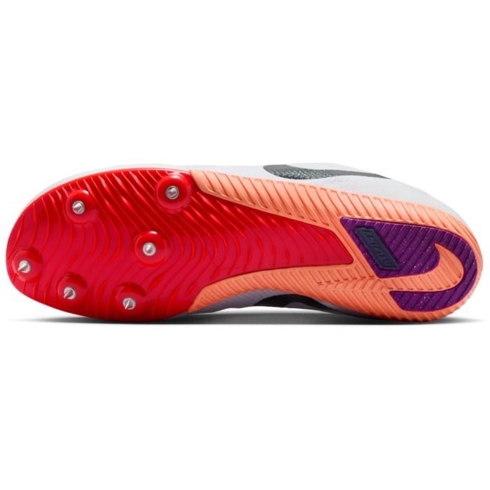 Nike Zoom Rival Multi - Unisex Track Running Spikes - White/Obsidian/Bright Crimson