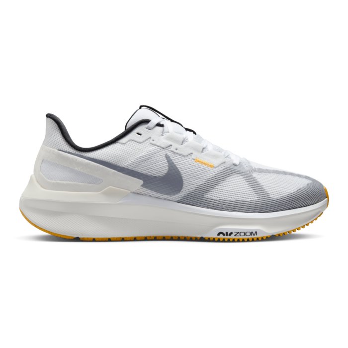 Nike Air Zoom Structure 25 - Mens Running Shoes - White/Black/Laser Orange/Smoke Grey