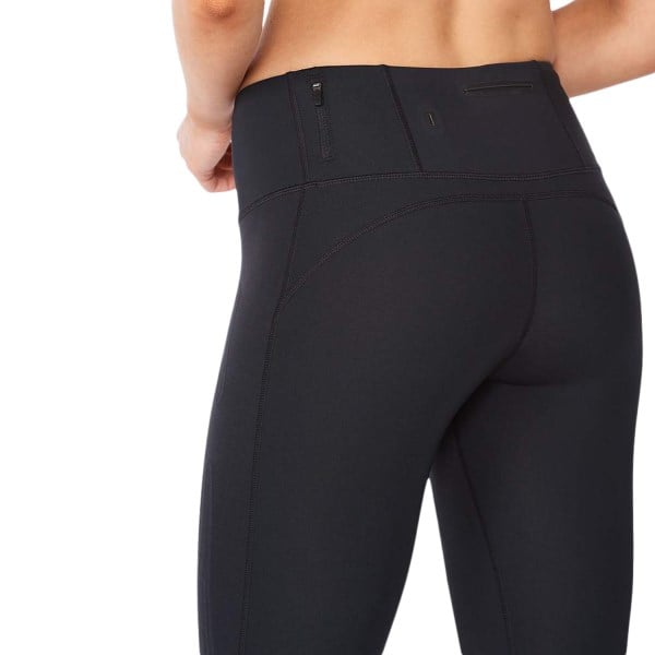 2XU Light Speed Mid-Rise Womens Compression Tights - Black/Black Reflective