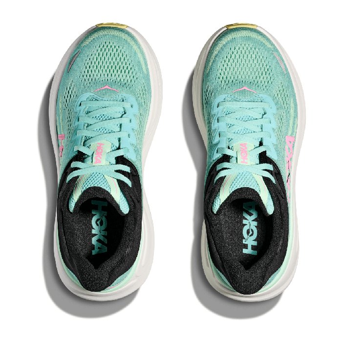 Hoka Bondi 9 - Womens Running Shoes - Blue Spark/Mint Fluorite