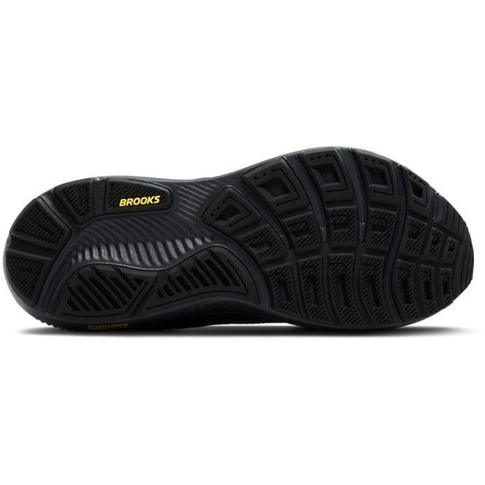 Brooks Ghost 17 - Mens Running Shoes - Ebony/Black/Yellow