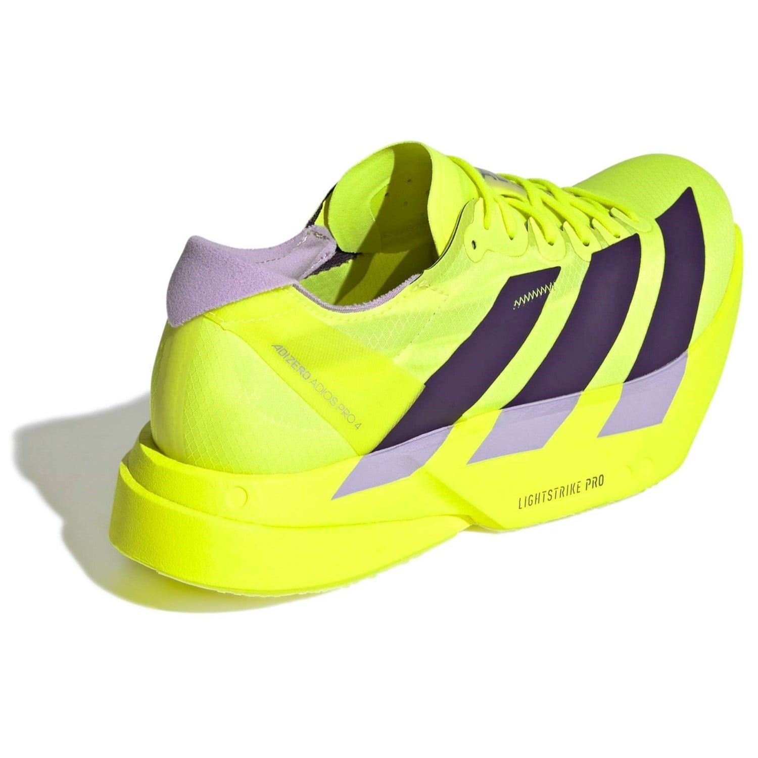 adidas Adizero Adios Pro 4 - Womens Racing Shoes - Solar Yellow/Aurora Plum/Powder Plum