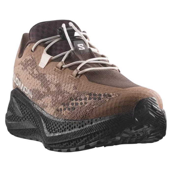 Salomon Aero Glide 4 GRVL - Mens Trail Running Shoes - Burro/Black/Vanilla Ice - image 6