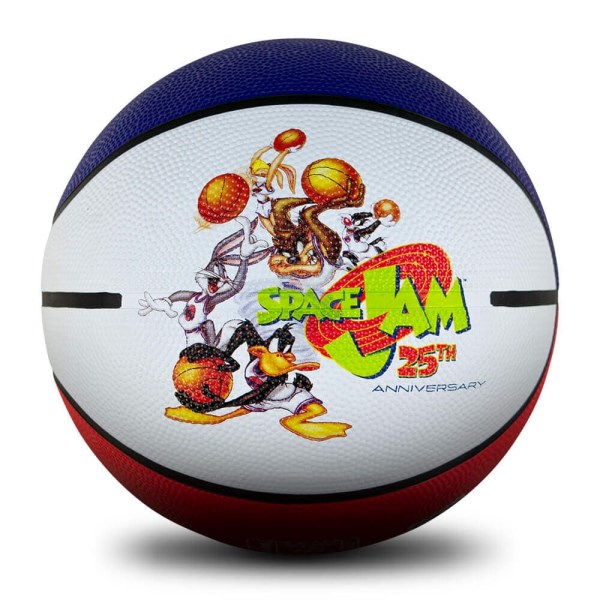 Spalding x Space Jam 25th Anniversary Tune Squad Outdoor Basketball - Size 6 - White/Red/Blue