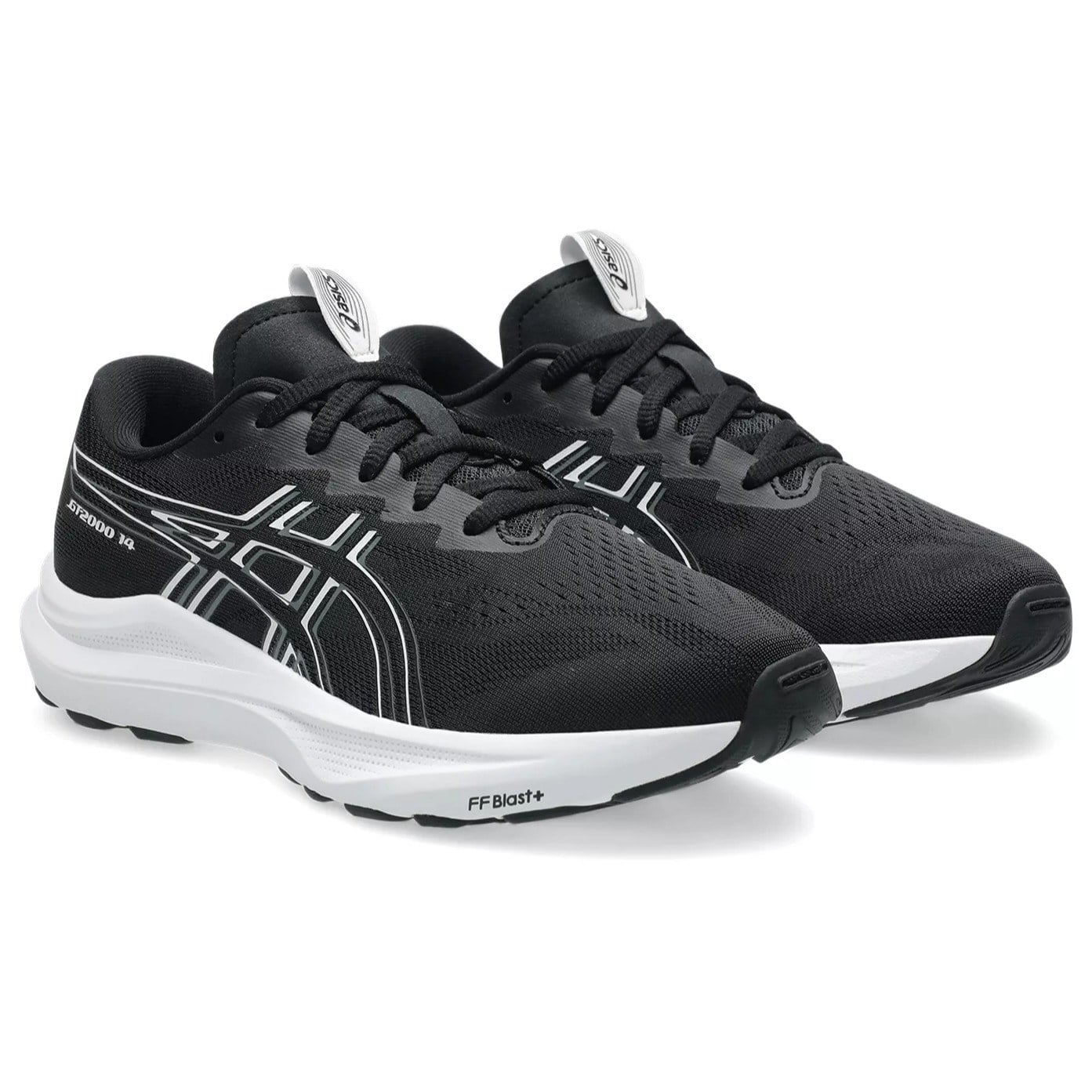 Asics GT-2000 14 GS - Kids Running Shoes - Black/White