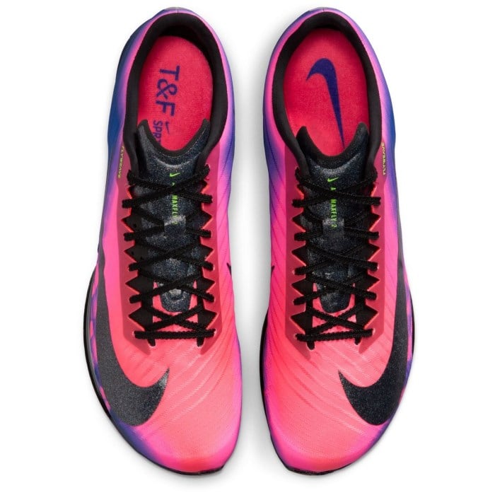 Nike Air Zoom Maxfly 2 GLAM - Unisex Track Sprint Spikes - Fierce Purple/Black/Flash Crimson