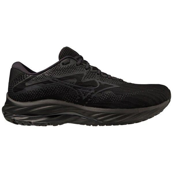 Mizuno Wave Rider 27 - Mens Running Shoes - Black/Ebony/Black