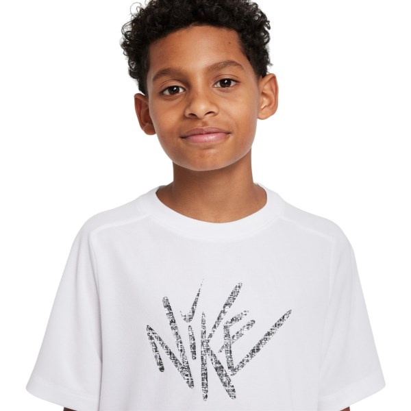 Nike Dri-FIT Multi Short Sleeve Top - Boys - White