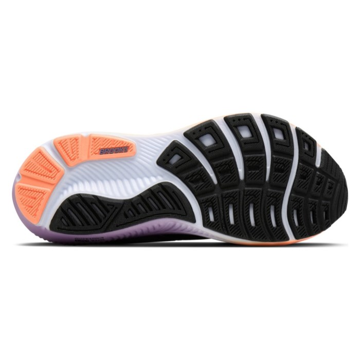 Brooks Ghost 18 - Womens Running Shoes - Black/Mulled Grape/Peach - image 4
