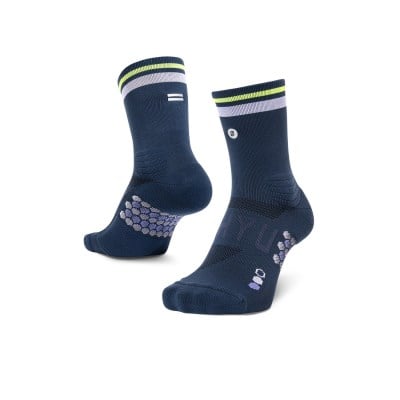 SHYU Crew Racing Socks - Midnight/Mauve/Neon
