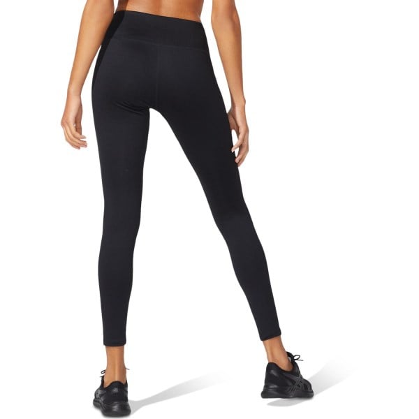 Asics Silver Womens Full Length Running Tights - Performance Black