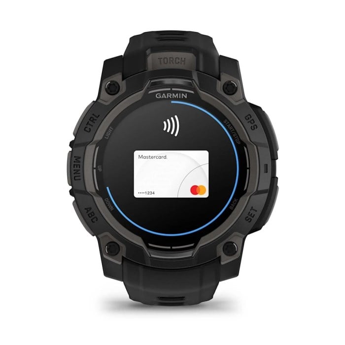 Garmin Instinct 3 45mm AMOLED Rugged GPS Smartwatch - Black/Black
