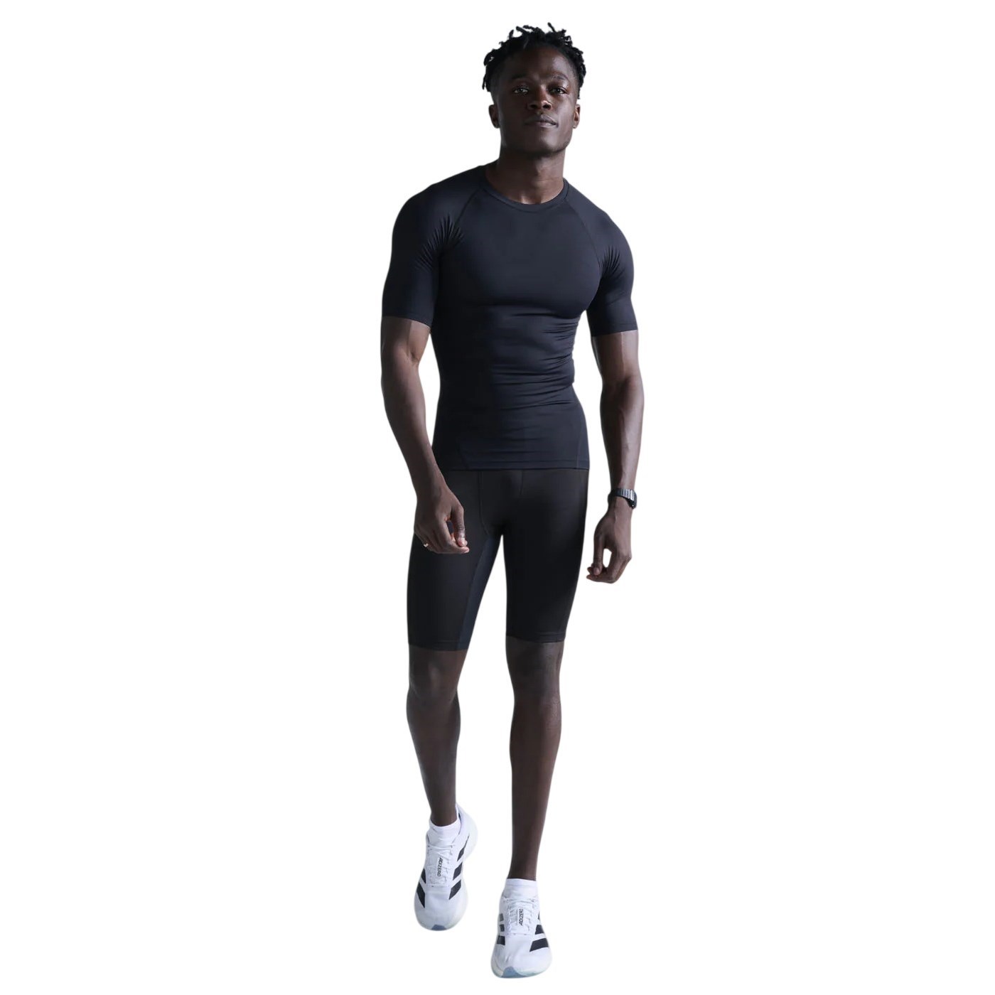 2XU Core Compression Mens Short Sleeve Top - Black/Black