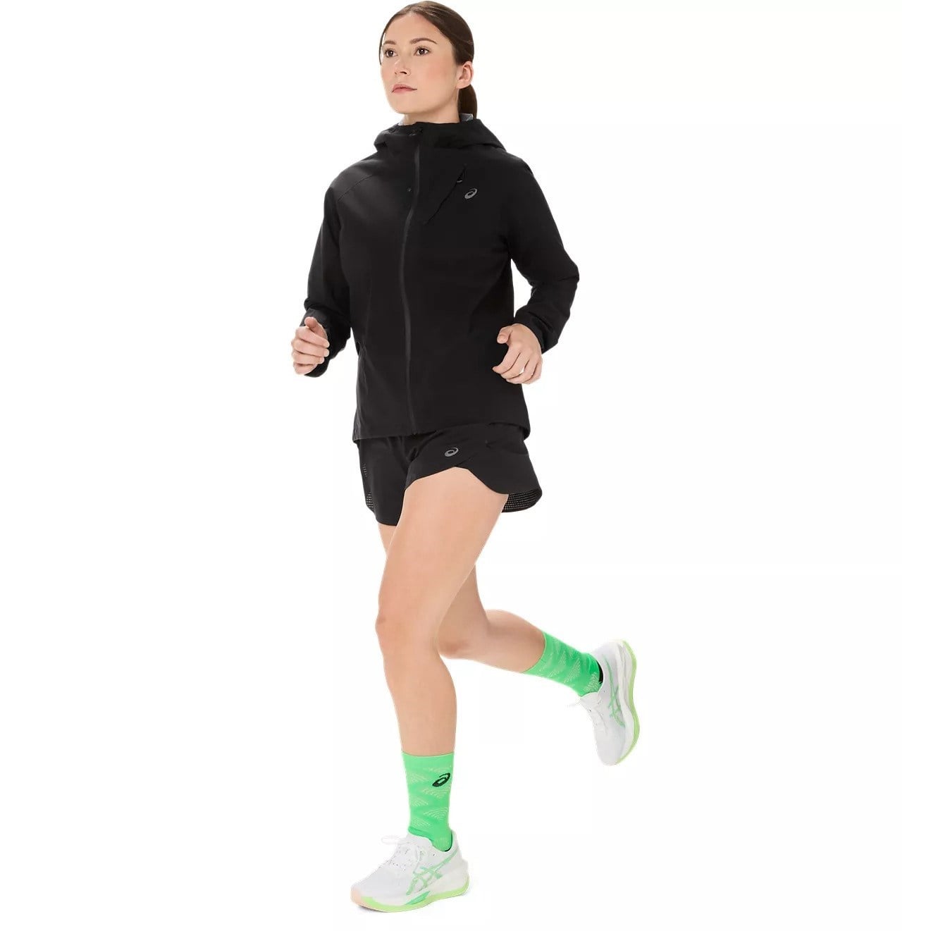 Asics MetaRun Legend Womens Running Jacket - Performance Black - image 5
