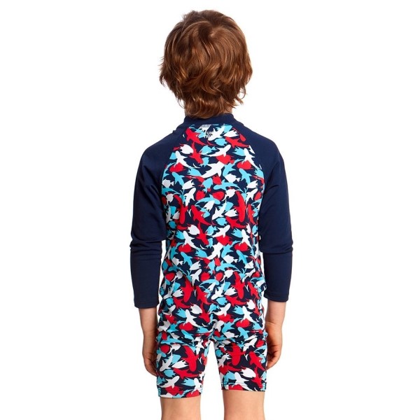 Funky Trunks Toddler Boys Swimming Jump Suit - Feeding Frenzy