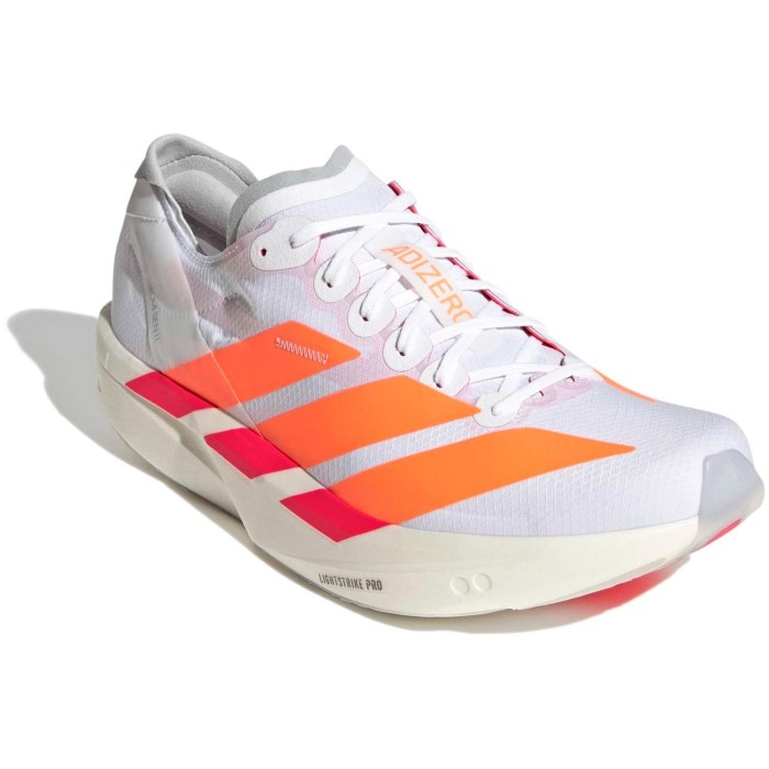 adidas Takumi Sen 11 - Mens Running Shoes - Cloud White/Lucid Orange/Lucid Red