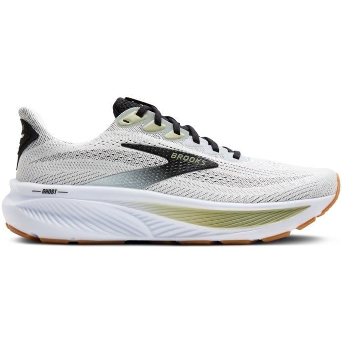 Brooks Ghost 17 - Mens Running Shoes - White/Black/Tea