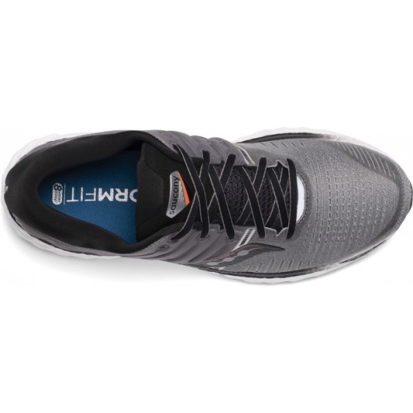 Saucony Hurricane 22 - Mens Running Shoes - Grey/Black