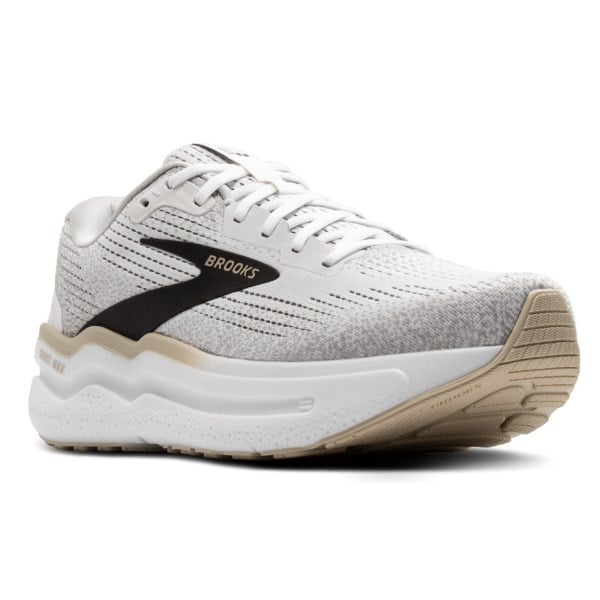 Brooks Ghost Max 2 - Mens Running Shoes - White/Pelican/Oyster