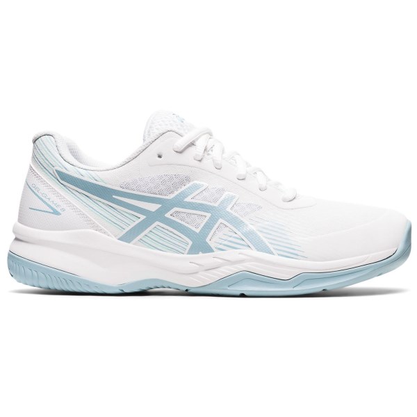Asics Gel Game 8 - Womens Netball Shoes - White/Smoke Blue