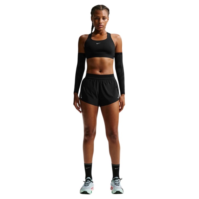 Nike Swift Womens High-Support Lightly Lined Sports Bra - Black/Reflective Silver